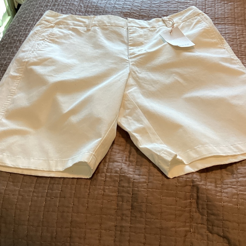 Quince White Women's Bermudas Shorts 12 NWT